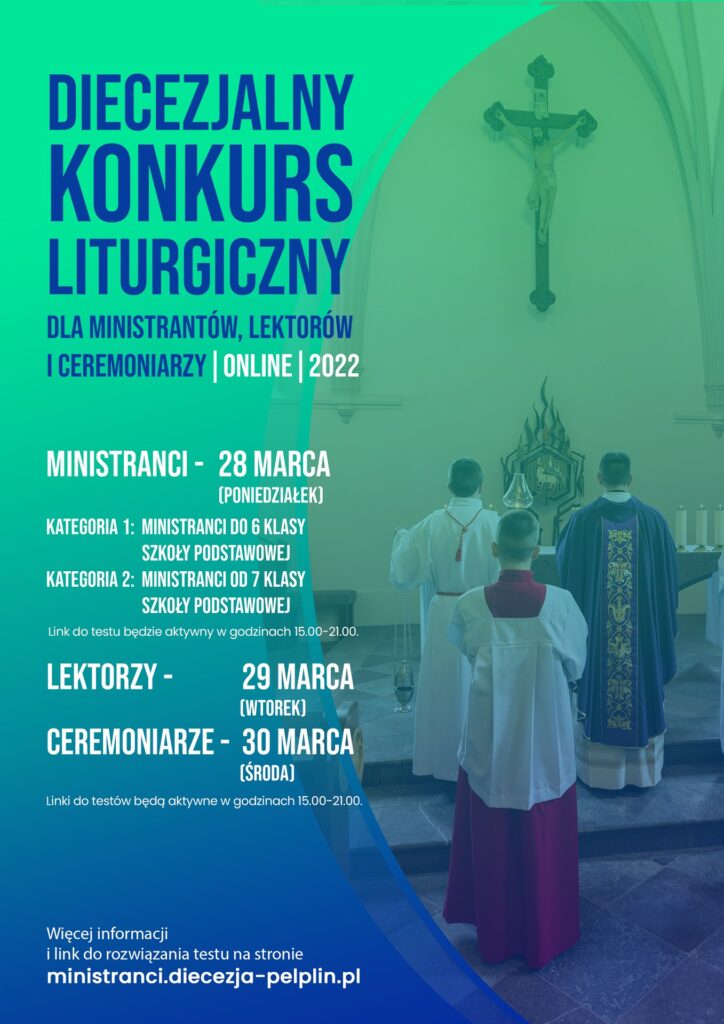 Plakat Diecezjalny Konkurs Liturgiczny