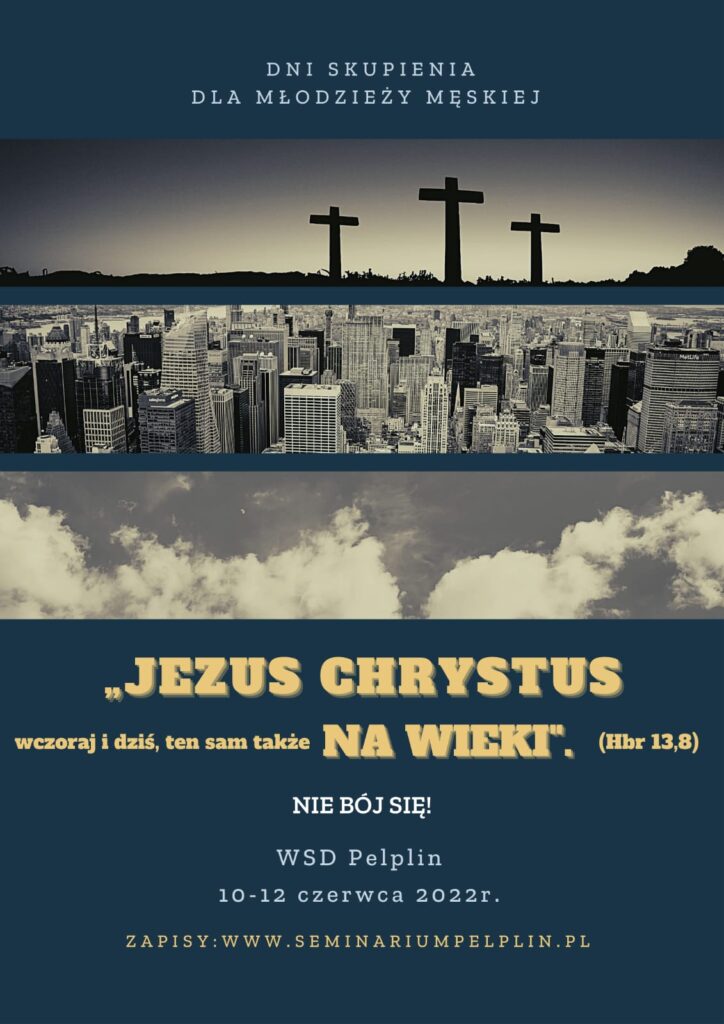 Plakat - Dni skupienia dla młodzieży męskiej
