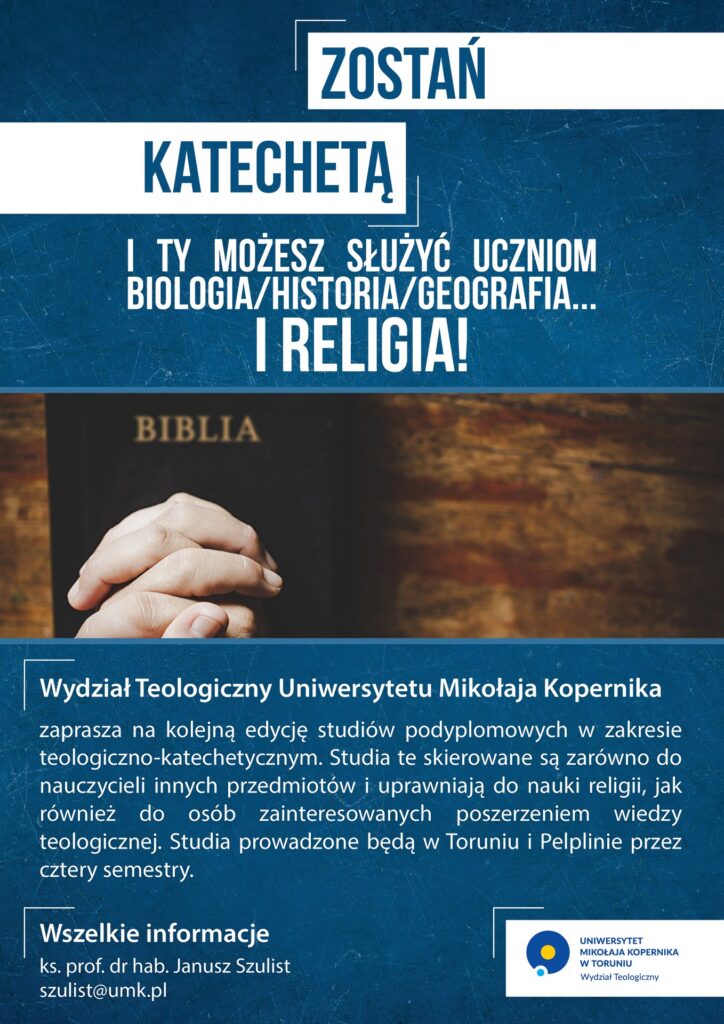 Zostań katechetą i Ty możesz służyć uczniom - plakat
