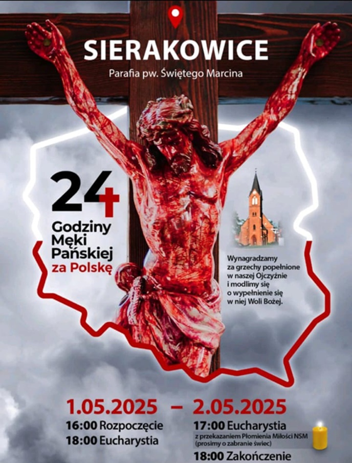 Sierakowice - 24 Godziny Męki Pańskiej za Polskę